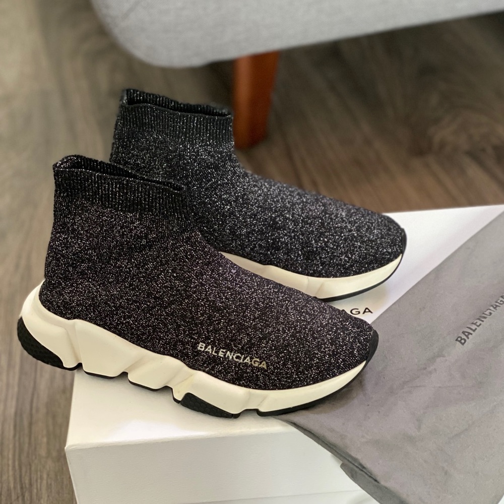 Authentic Balenciaga knitted speed trainers